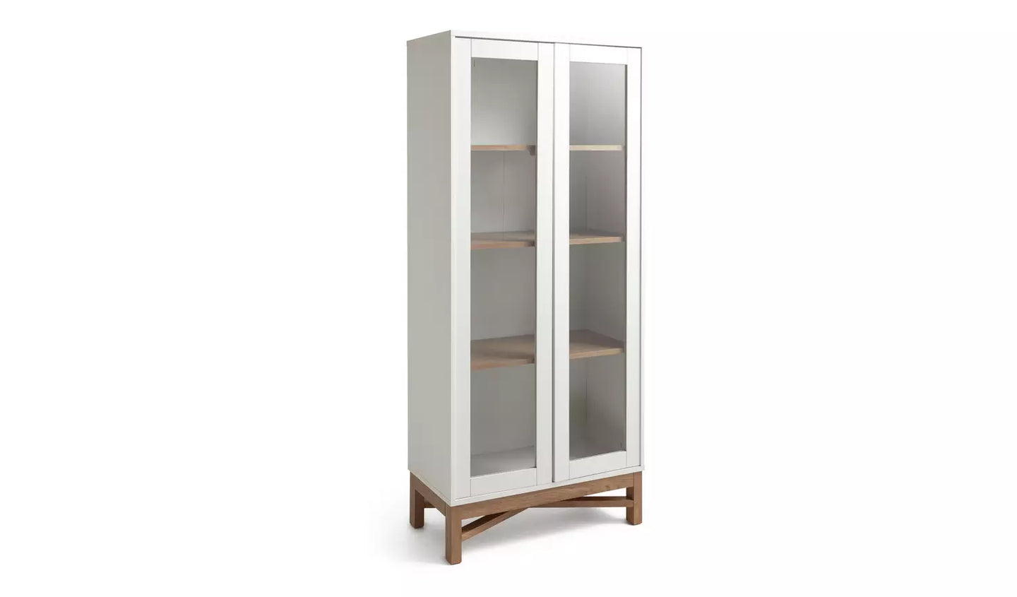 Assembled Habitat Zander Display Unit - White & Oak Effect